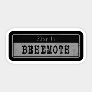 Behemoth // Vintage Fanart Tribute Sticker